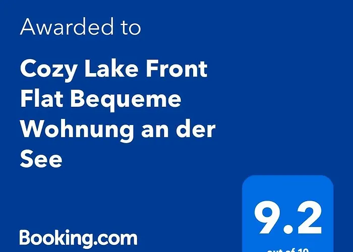 Cozy Lake Front Flat Bequeme Wohnung An Der See